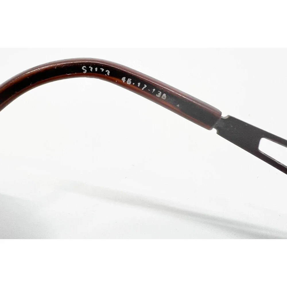 Unbranded Eyeglasses Womens Brown Floral Filigree Temple S7173 48-17-130
